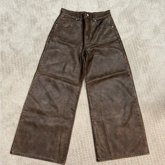 We The Free Denim - We the Free Brown Wide-Leg Pants